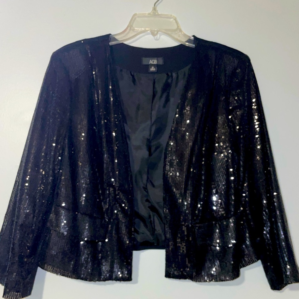 🎩AGB Women's Black Sequin Jacket
